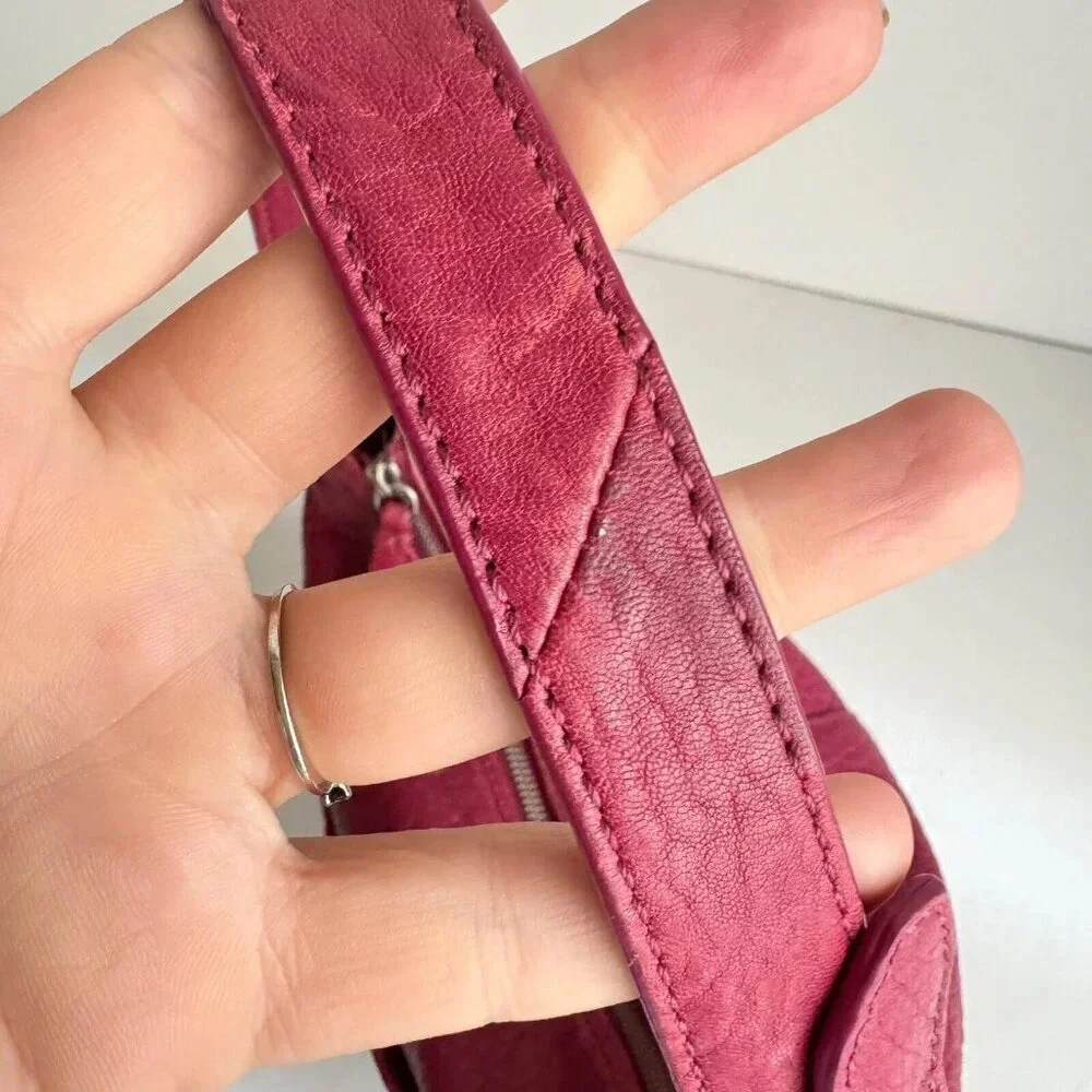 Cole Haan Thick Dusty Red Leather Medium Shoulder bag
